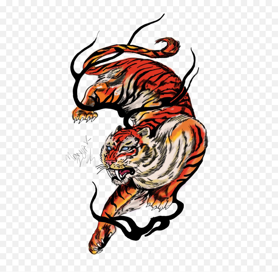 Tiger Tattoos Png Free Download - Tattoo Tiger Clip Art,Lion Tattoo Png