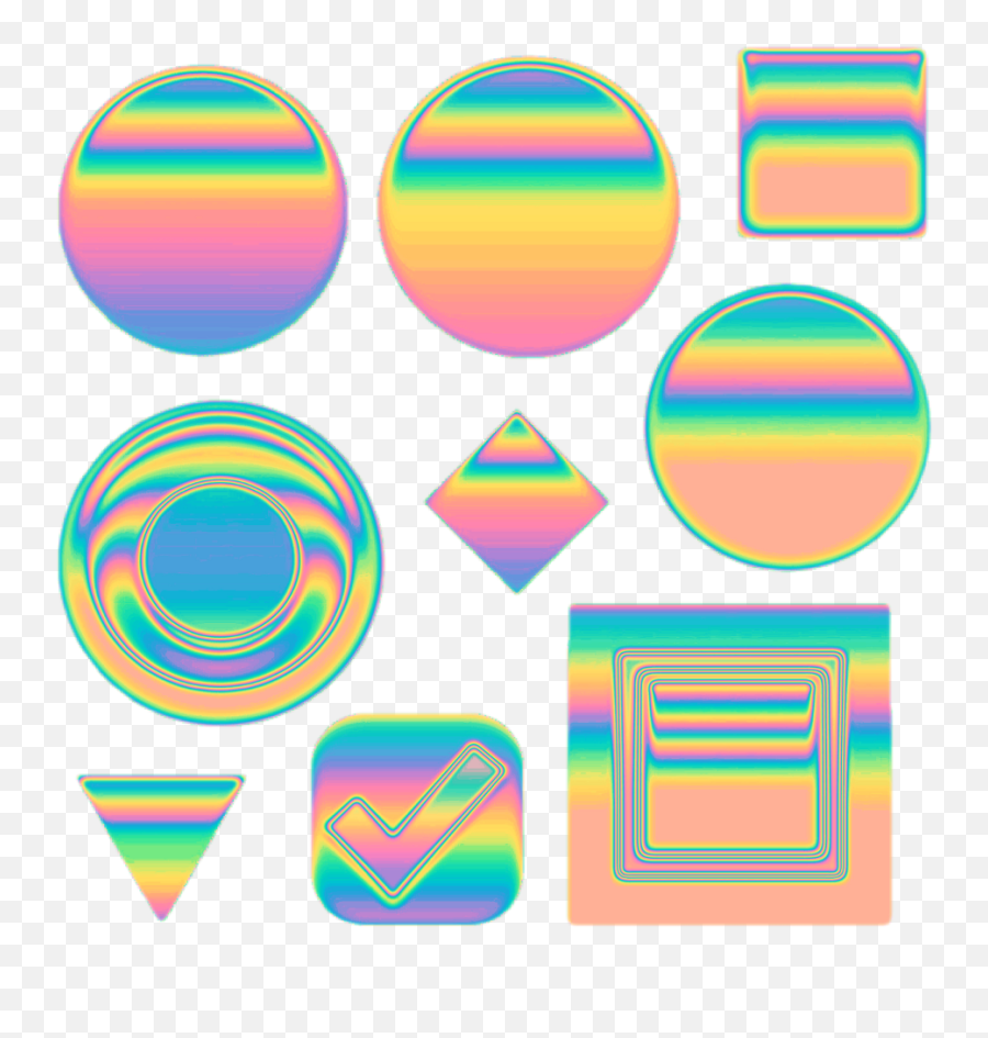 Holo Tumblr Vaporwave Aesthetic - Transparent Aesthetic Vaporwave Circle Png,Holo Png