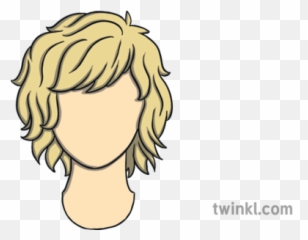 Blonde Hair Illustration - Cartoon Png