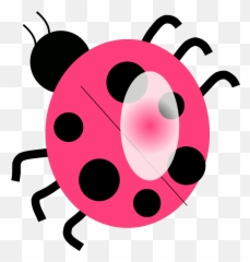 Bug Clipart Pink Lady - Many Legs Does A Ladybug Have Png,Lady Bug Png