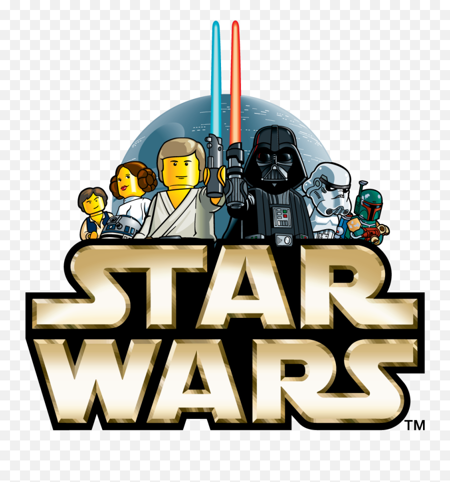 The Original Lego Star Wars Logo Used - Lego Star Wars Clipart Png,Original Star Wars Logo