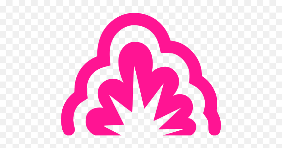 Deep Pink Smoke Explosion Icon - Free Deep Pink Explosion Icons Gas Explosion Icon Png,Pink Smoke Png