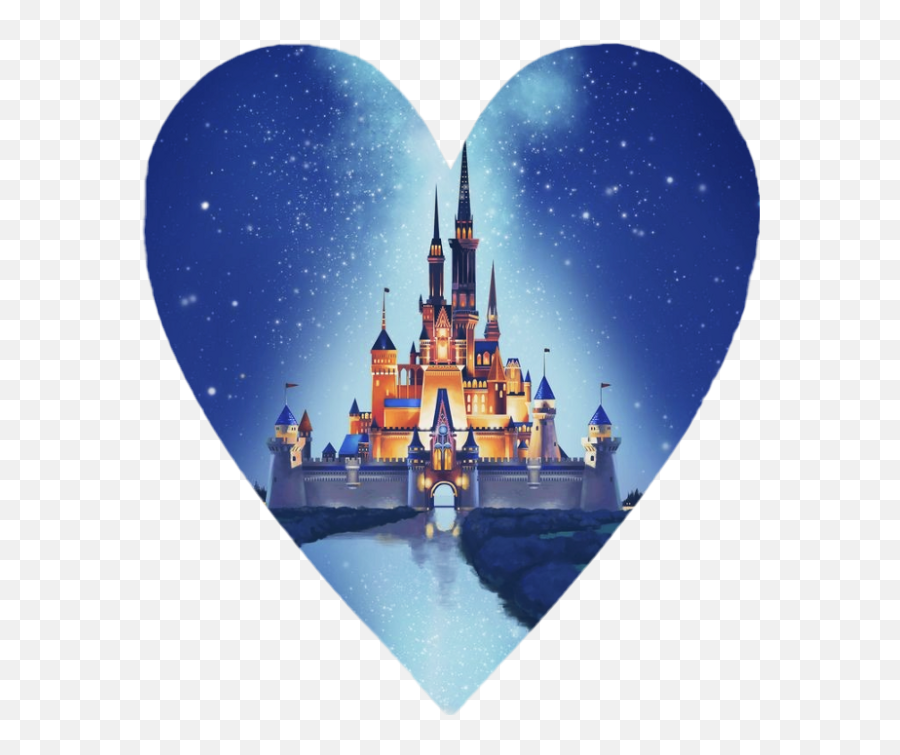 Heart Disney Sticker By Bobby Clarebio - Disney Castle Wallpaper Iphone Png,Disneyland Castle Png
