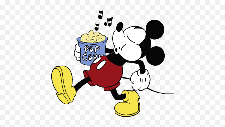 Mickey Chalk Png Goin To The Movies Cli 73912 - Png Images Mickey Popcorn,Popcorn Clipart Png