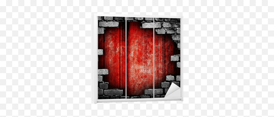 Bloody Hole In Wall Wardrobe Sticker U2022 Pixers - We Live To Change Hole In Brick Wall Png,Hole In Wall Png