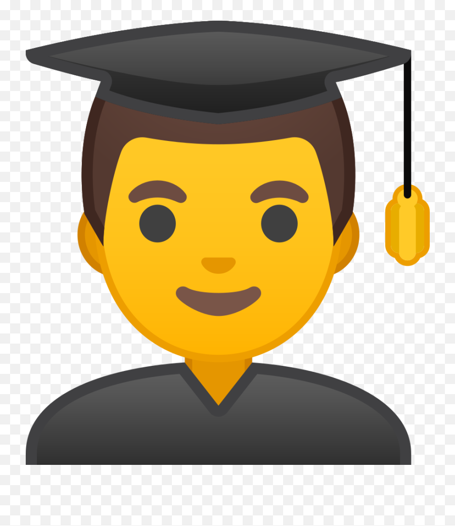 Man Student Emoji Meaning With - Student Clipart Png,School Emoji Png