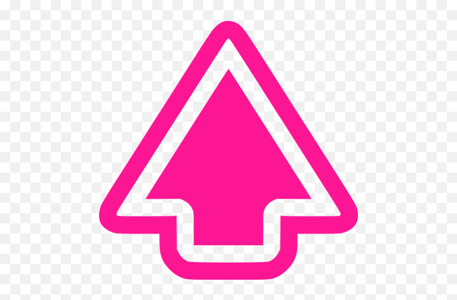 Deep Pink Arrow Up Icon - Orange Arrow Up Png,Up Arrow Transparent