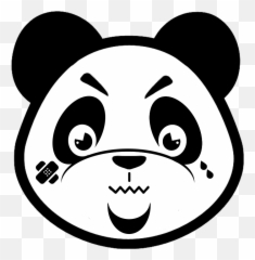 Panda Bear Face Clipart - Portable Network Graphics Png,Panda Face Png