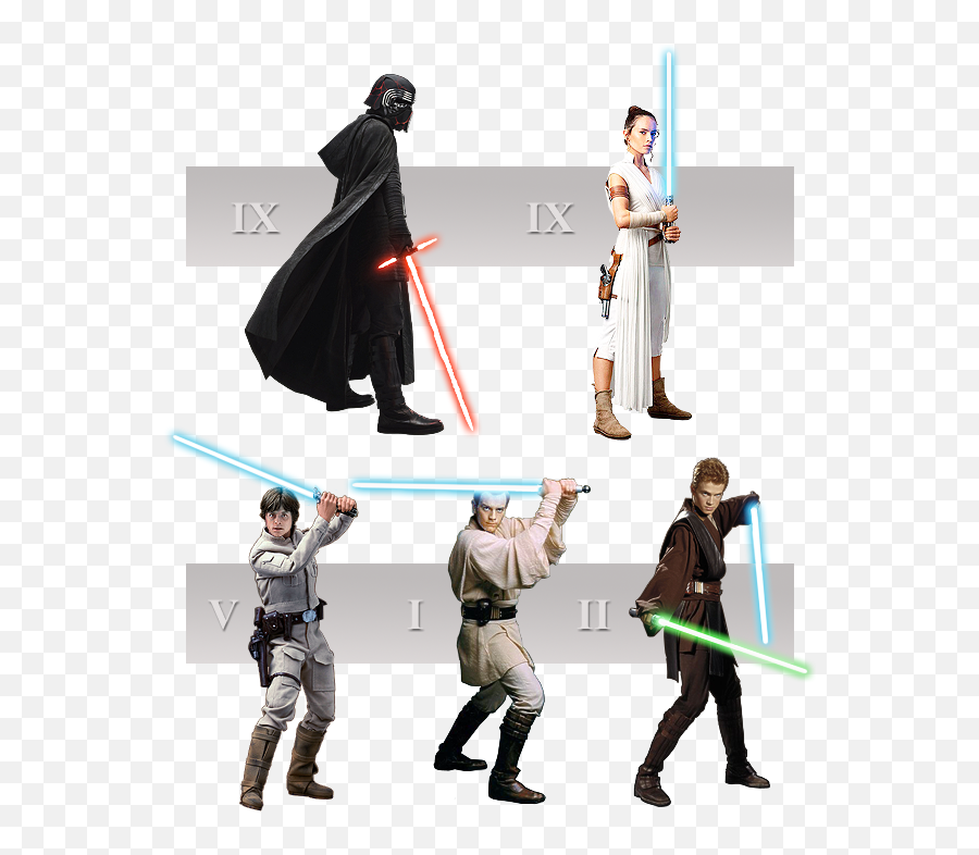 Kylo Ren Rey Vs Luke V - Obi Wan And Rey Png,Anakin Png