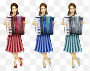 Accordion Women Girl - Accordion Png,Accordion Png