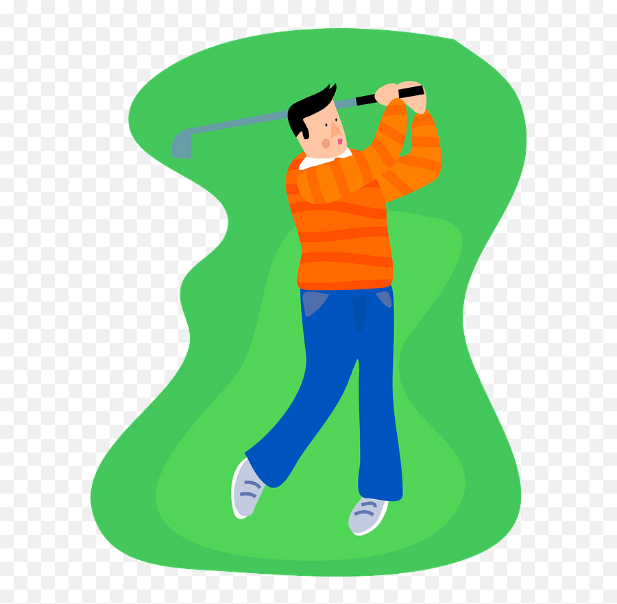 Man Playing Golf Clipart Free Download Transparent Png - Clip Art Golfer Png,Golfer Png