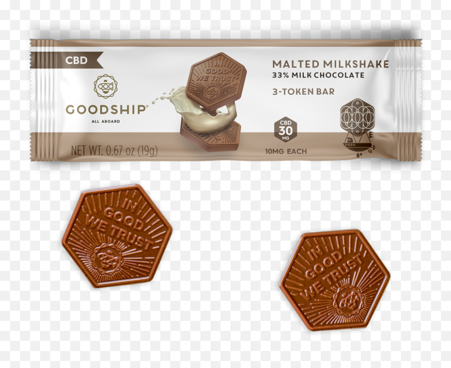 Cbd Malted Milkshake Chocolate Tokens U2014 Goodship - Malted Milk Png,Token Png