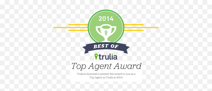 Top Agent Award - Trulia Png,Trulia Logo Transparent