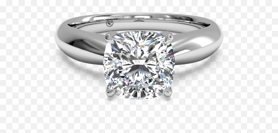 Solitaire Engagement Ring With Surprise Diamonds In 14kt - Engagement Ring Png,Engagement Ring Png
