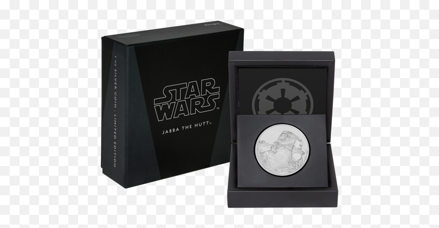 Star Wars Classic Jabba The Hutt 1oz Silver Coin New - Jabba The Hutt Silver Coin Png,Jabba The Hutt Png