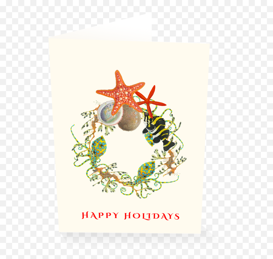 Nautical Wreath Holiday Card Boxed Set - Event Png,Happy Holiday Png