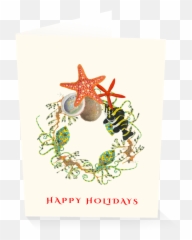 Nautical Wreath Holiday Card Boxed Set - Event Png,Happy Holiday Png