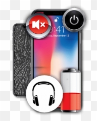 Iphone Repair Unlocking Services - Starting 4999 Mobile Phone Case Png,Cracked Screen Transparent