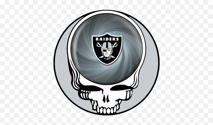 Oakland Raiders Skull Logo Iron - Grateful Dead Skull Logo Png,Oakland Raiders Logo Png