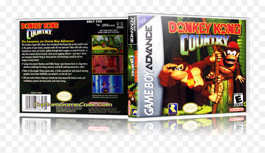 Donkey Kong Country - Gameboy Advance Gba Empty Custom Donkey Kong Country Png,Gameboy Advance Png