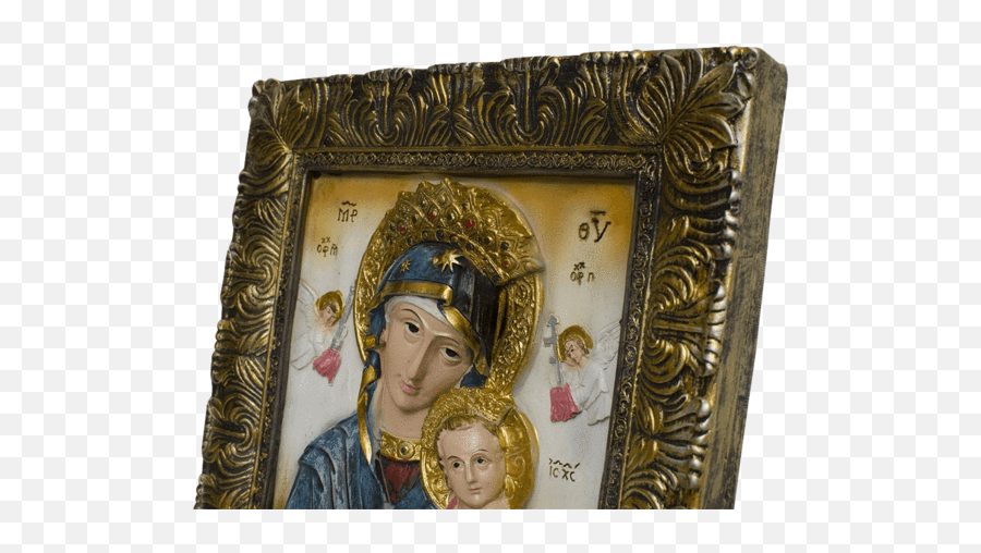 12 Godmother Mary With Jesus Christ Baby Religious Icon - Picture Frame Png,Christ Icon