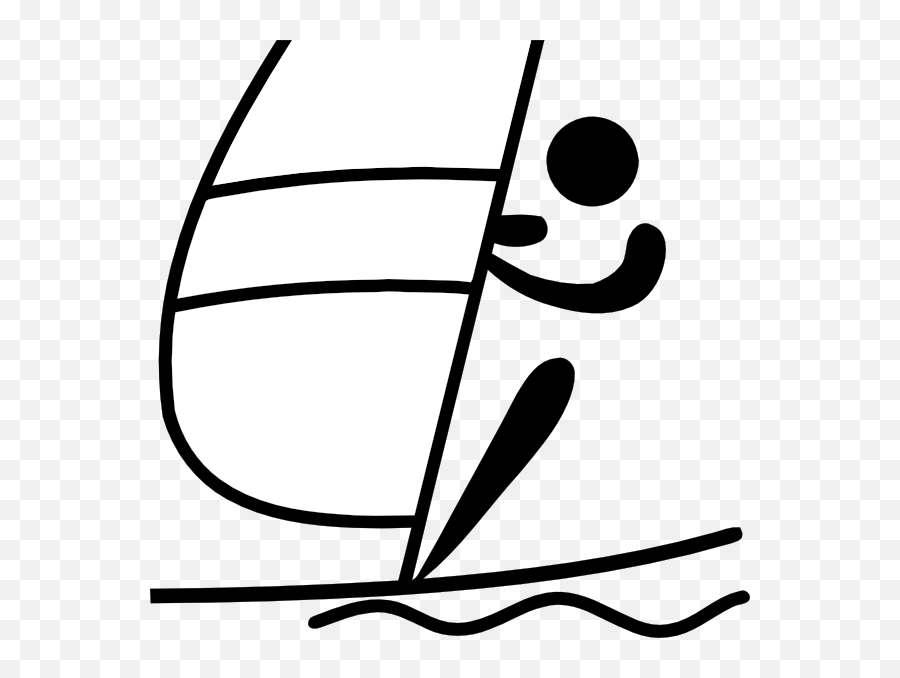 Olympic Sports Sailing Pictogram Clip Art - Dot Png,Olympic Swimming Icon