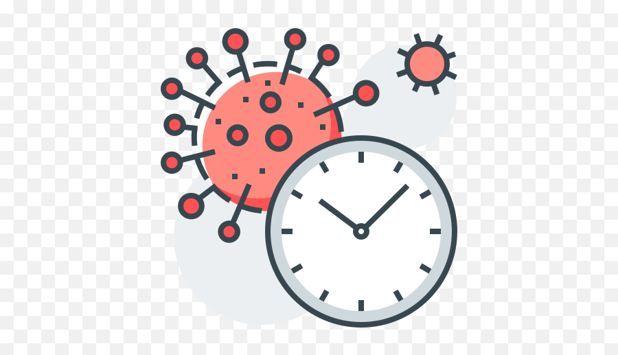 Virus Corona Covid Clock Free Icon Of - Coronavirus Coronavirus Photocatalyst Png,Whatsapp Clock Icon