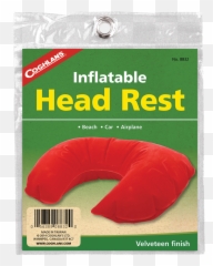 Coghlanu0027s Velveteen Finish Inflatable Head Rest - Travel Pillow png