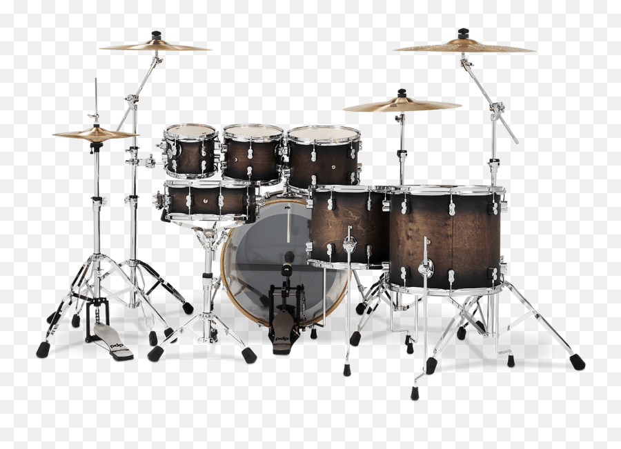 Pdcm2217scb - Concept Maple Satin Charcoal Burst Lacquer Horizontal Png,Pearl Icon Rack Dimensions