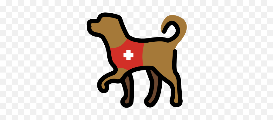 U200d Service Dog Emoji - Transparent Service Dog Clipart Png,Foxhound Icon