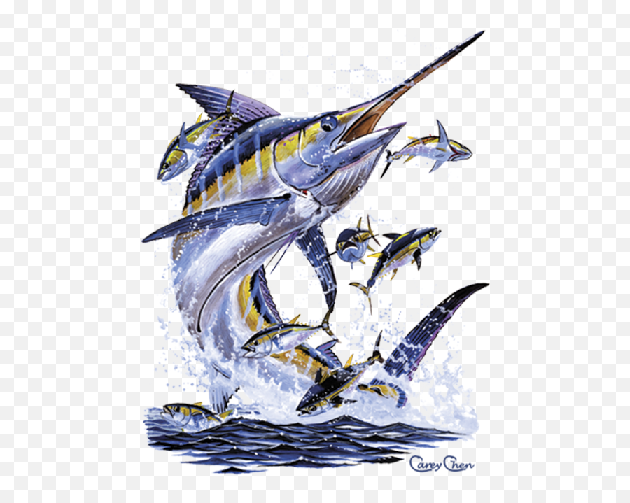 Blue Marlin Tunas Jumping - Blue Marlin Png,Marlin Png