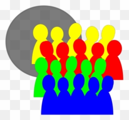 Smaller Crowd 3color Png Svg Clip Art For Web - Download Crowd Cartoon Shadow,People Connection Icon