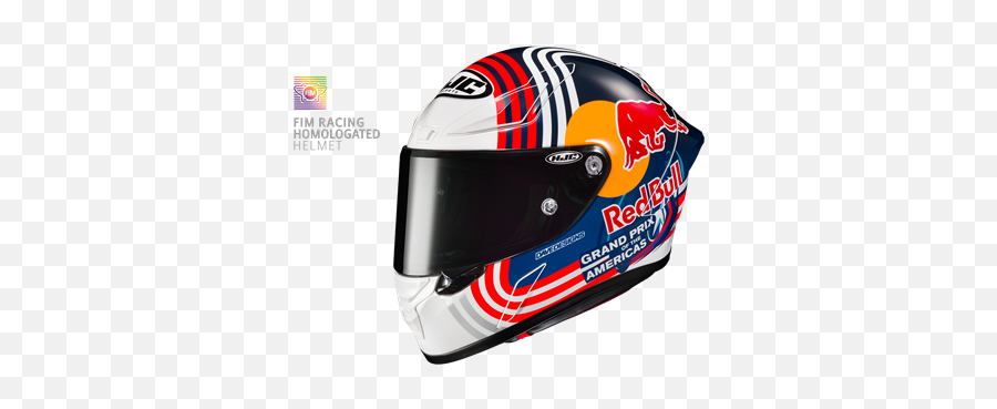 Hjc Rpha 1 Red Bull Austin Gp - Hjc Red Bull Helm Png,Icon Bioskull Helmet