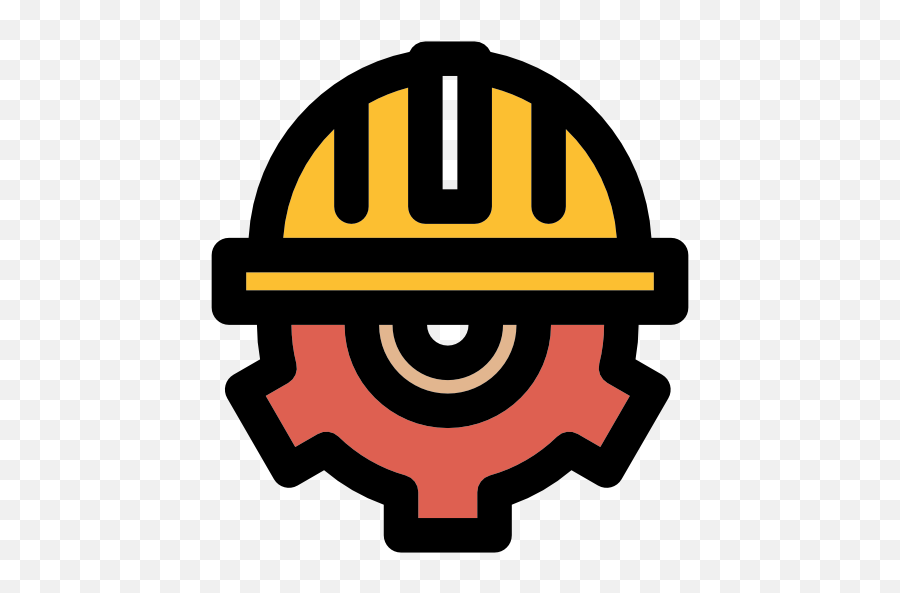 Helmet Gear Cogwheel Construction Worker Icon - Icone Engenheira Png,Construction Hat Icon
