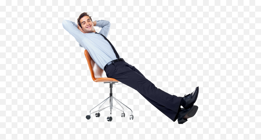 Sitting Man Png - Man Sitting On Chair Png,People Sitting Png