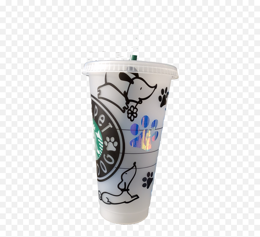 Can I Pet That Dog Starbucks Venti 24oz Reusable Cold Cup - Drink Lid Png,Starbucks Global Icon Mugs