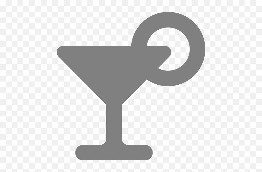 Gray Cocktail 2 Icon - Free Gray Cocktail Icons Cocktail Logo Orange Png,Cocktail Glass Icon