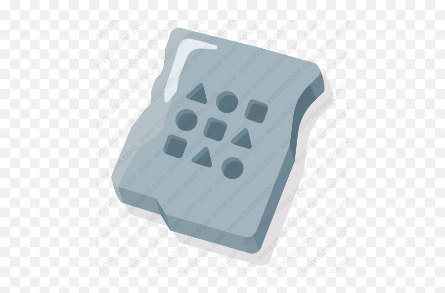 Download Stone Tablet Vector Icon Inventicons - Dot Png,Stone Icon