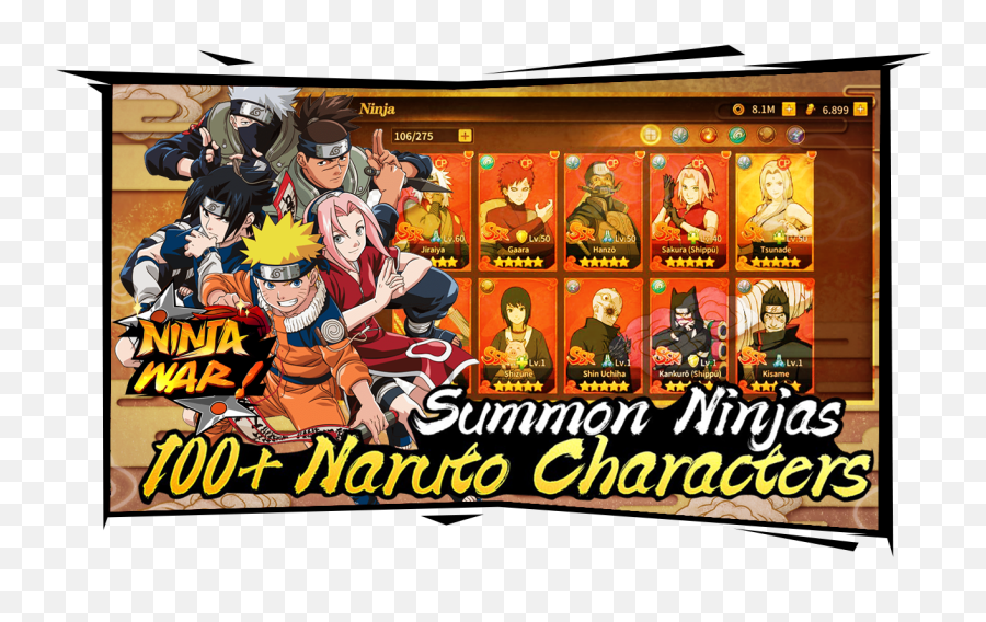 Shinobi Lengend Mobile - Ninja War Fictional Character Png,Download Icon Folder Anime Naruto
