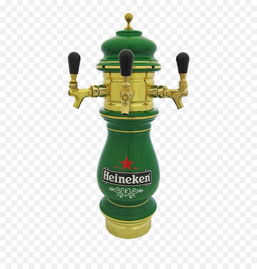 Ceramic Heineken Beer Tower 1 - 3 Taps Ceramic Draft Beer Tower Png,Heineken Png