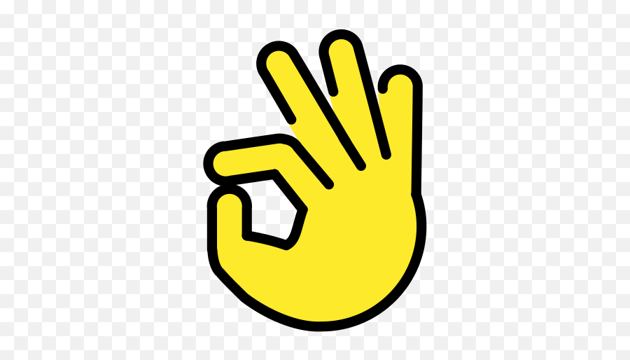 Ok Hand Emoji Okay Png Icon