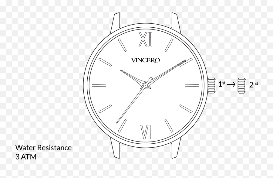 Watch Instructions Vincero Collective Png Icon Thin Band