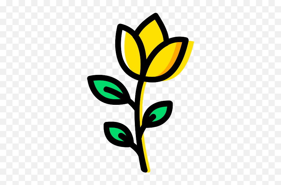 Rose Vector Svg Icon 18 - Png Repo Free Png Icons,Yellow Rose Icon