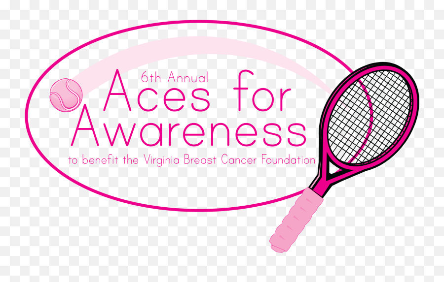 Aces - Forawarenesslogo U2013 Virginia Breast Cancer Foundation Tennis Racket Png,Breast Cancer Logo