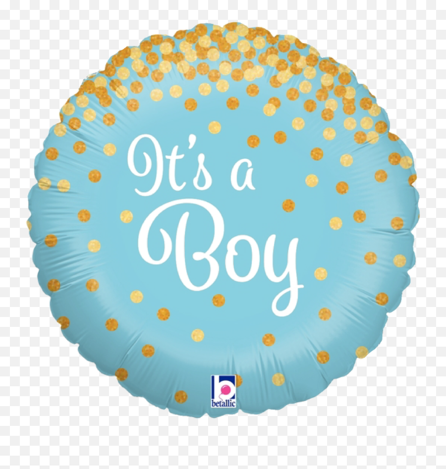 Baby Glittering Confetti Itu0027s A Boy Foil Balloon 18inch - Its A Boy Foil Balloon Png,Its A Boy Png