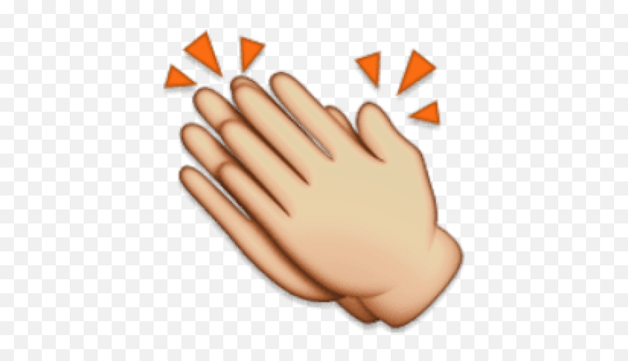Download Hd Free Png Ios Emoji Clapping Hands Sign - Emoji Clap Hands Png,Ios Emoji Png