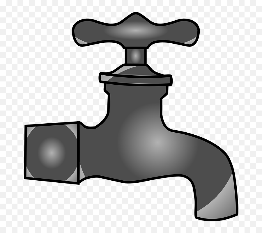 Water Faucet Png Black And White - Tap Png Cliparts,Tap Png