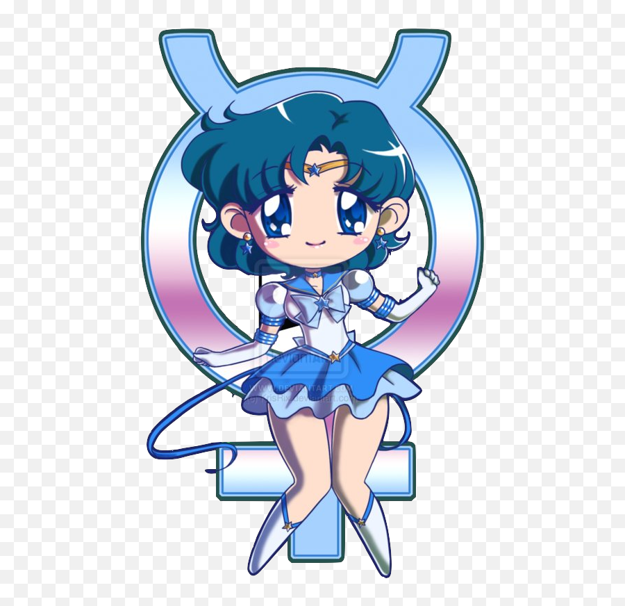 Download Hd Eternal Sailor Mercury Pinterest - Sailor Mercury Chibi Png,Mercury Png