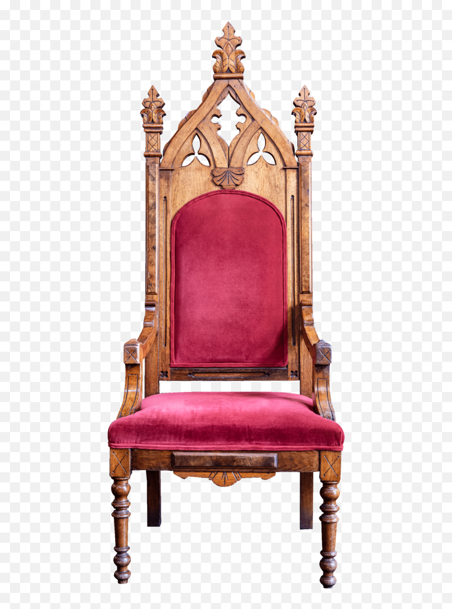 Plush Red Chair - Throne Transparent Cartoon Jingfm Plush Throne Transparent Png,Throne Transparent