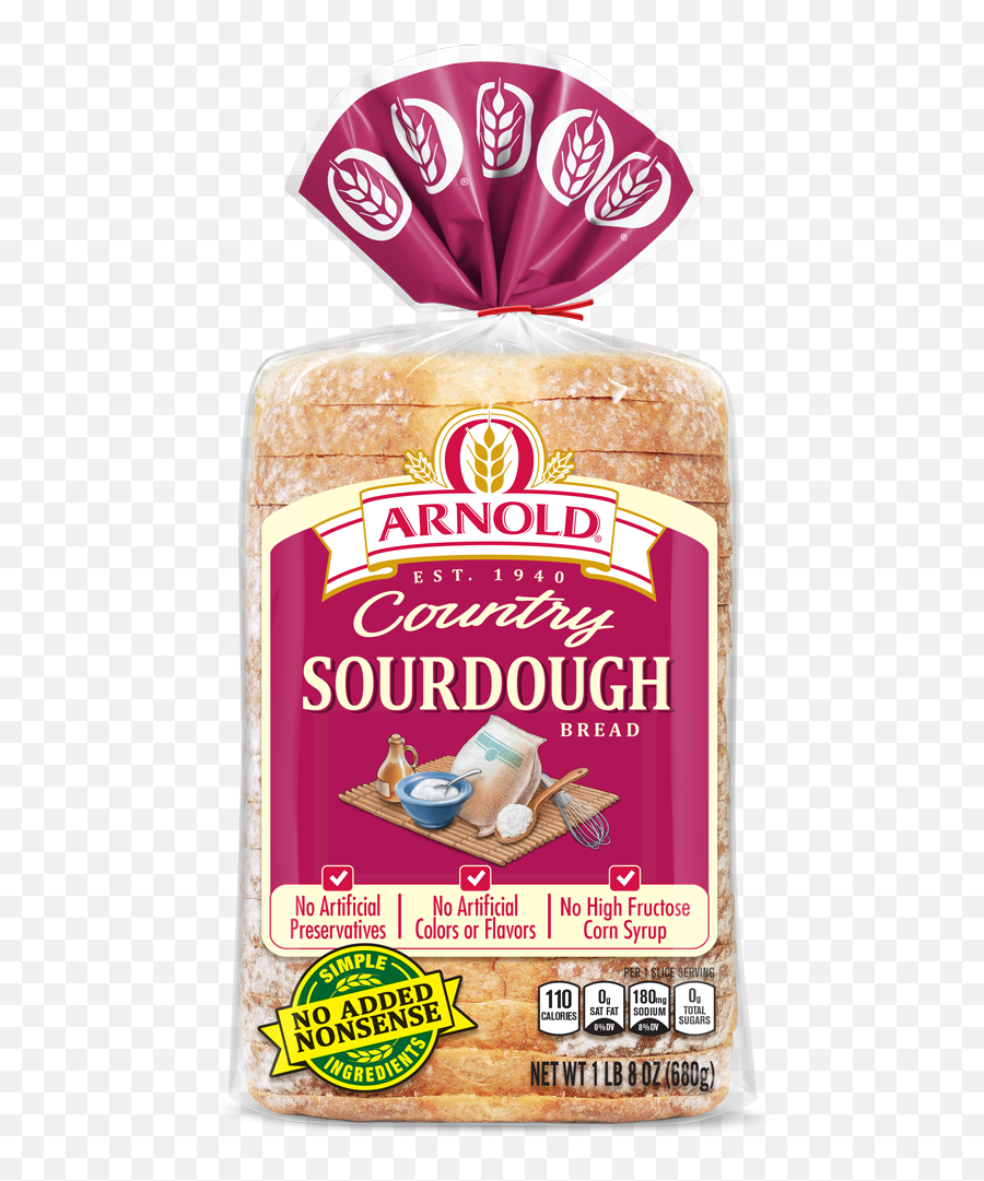 Arnold Premium Breads Sourdough - Oroweat Country Sourdough Bread Png,Bread Transparent